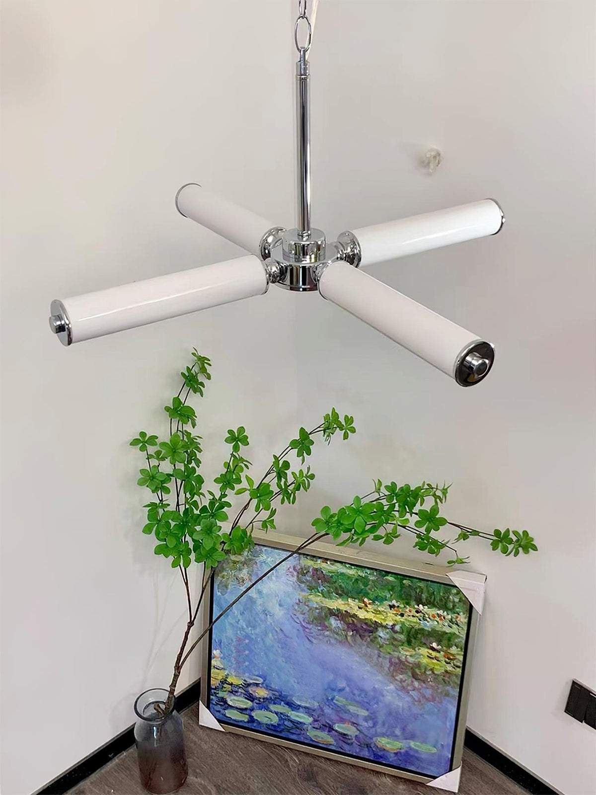 Zoliria lámpara de araña moderna minimalista LED de vidrio