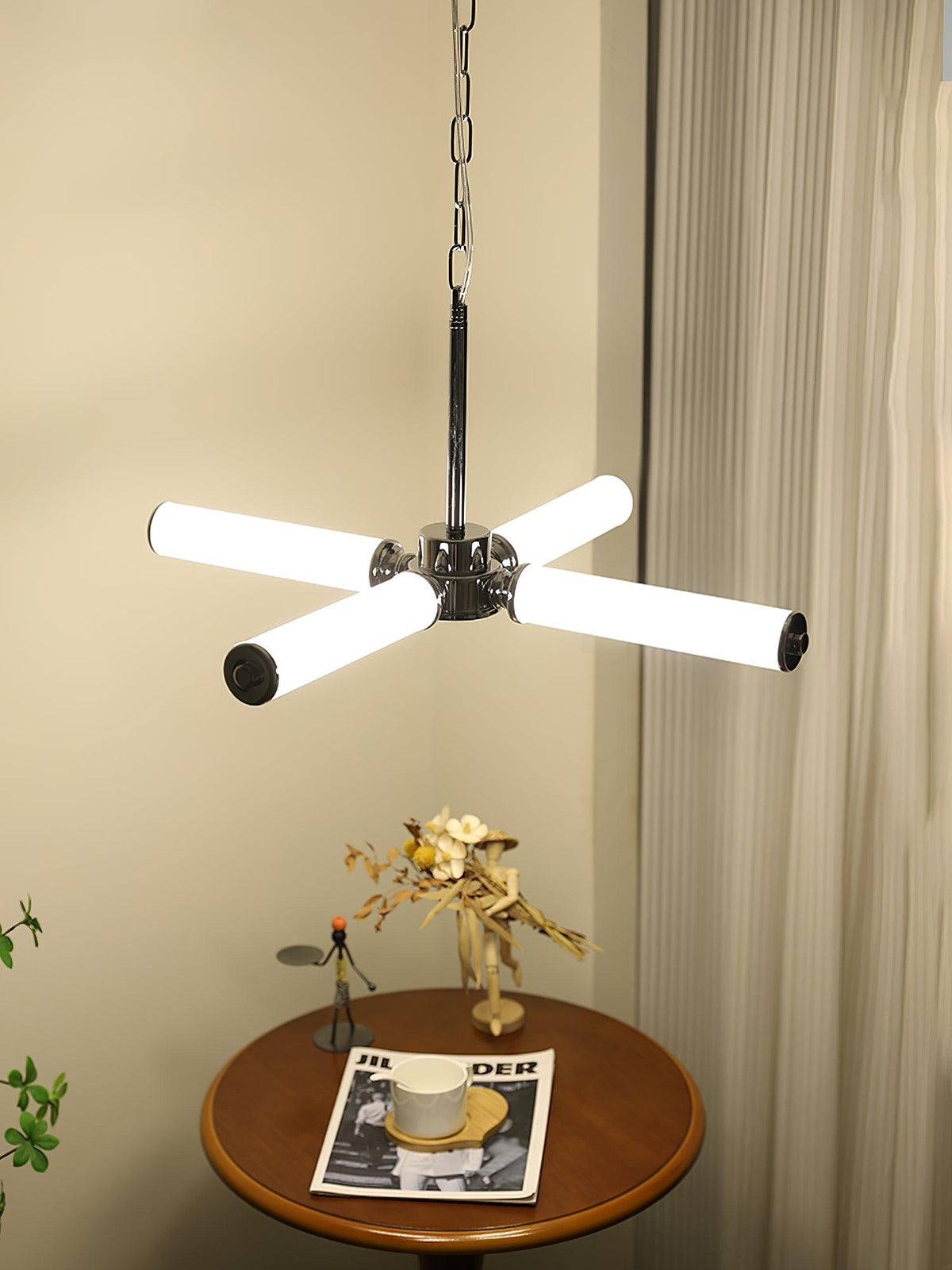 Zoliria lámpara de araña moderna minimalista LED de vidrio