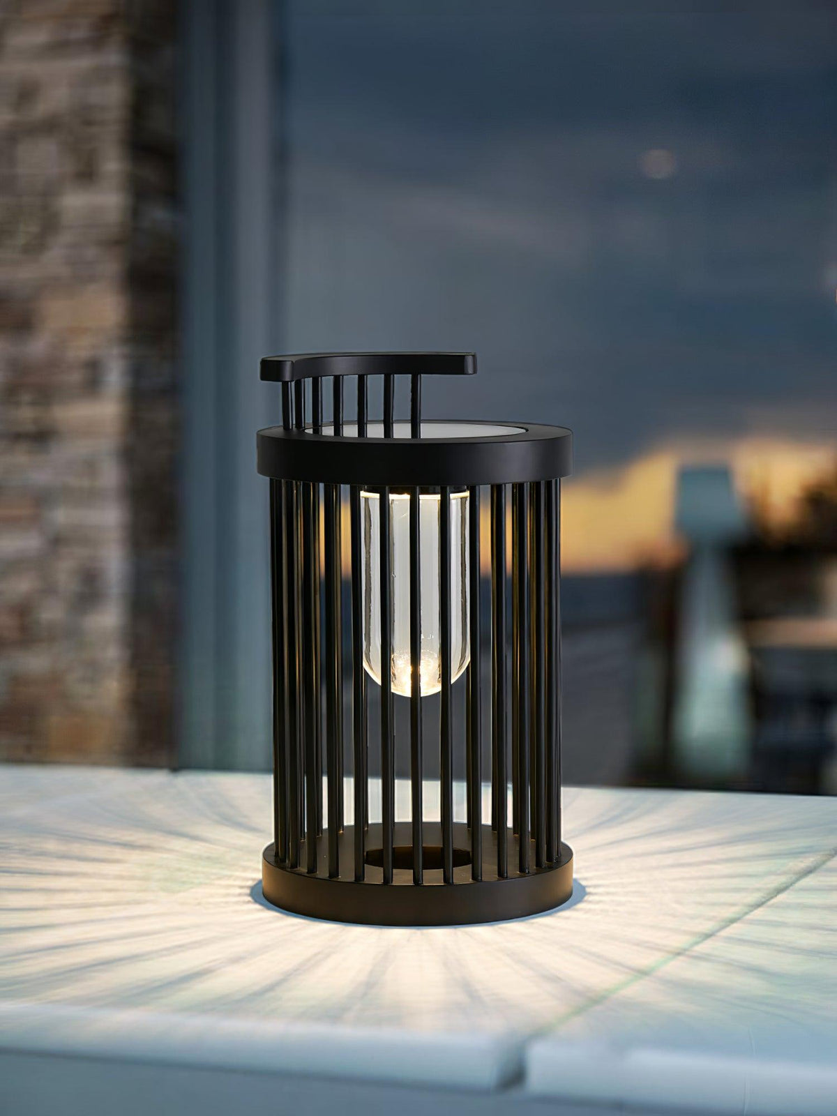 Cage luminaria exterior moderna de acrílico