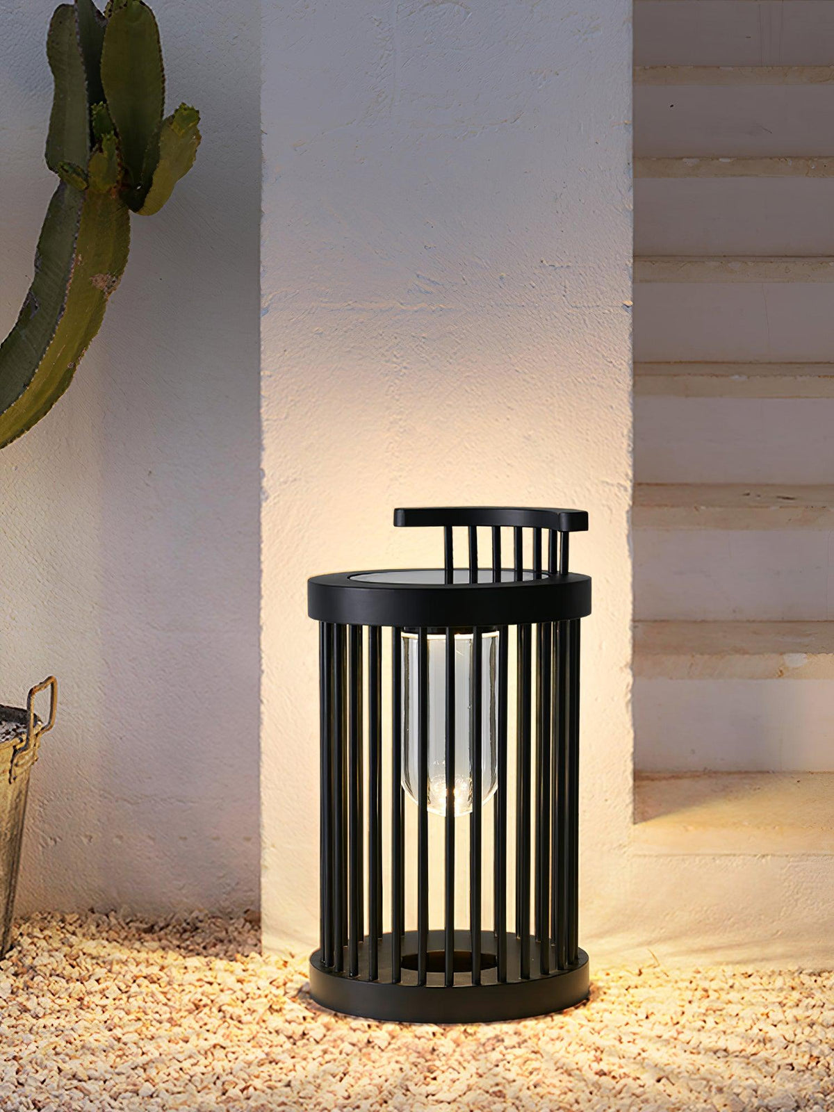 Cage luminaria exterior moderna de acrílico