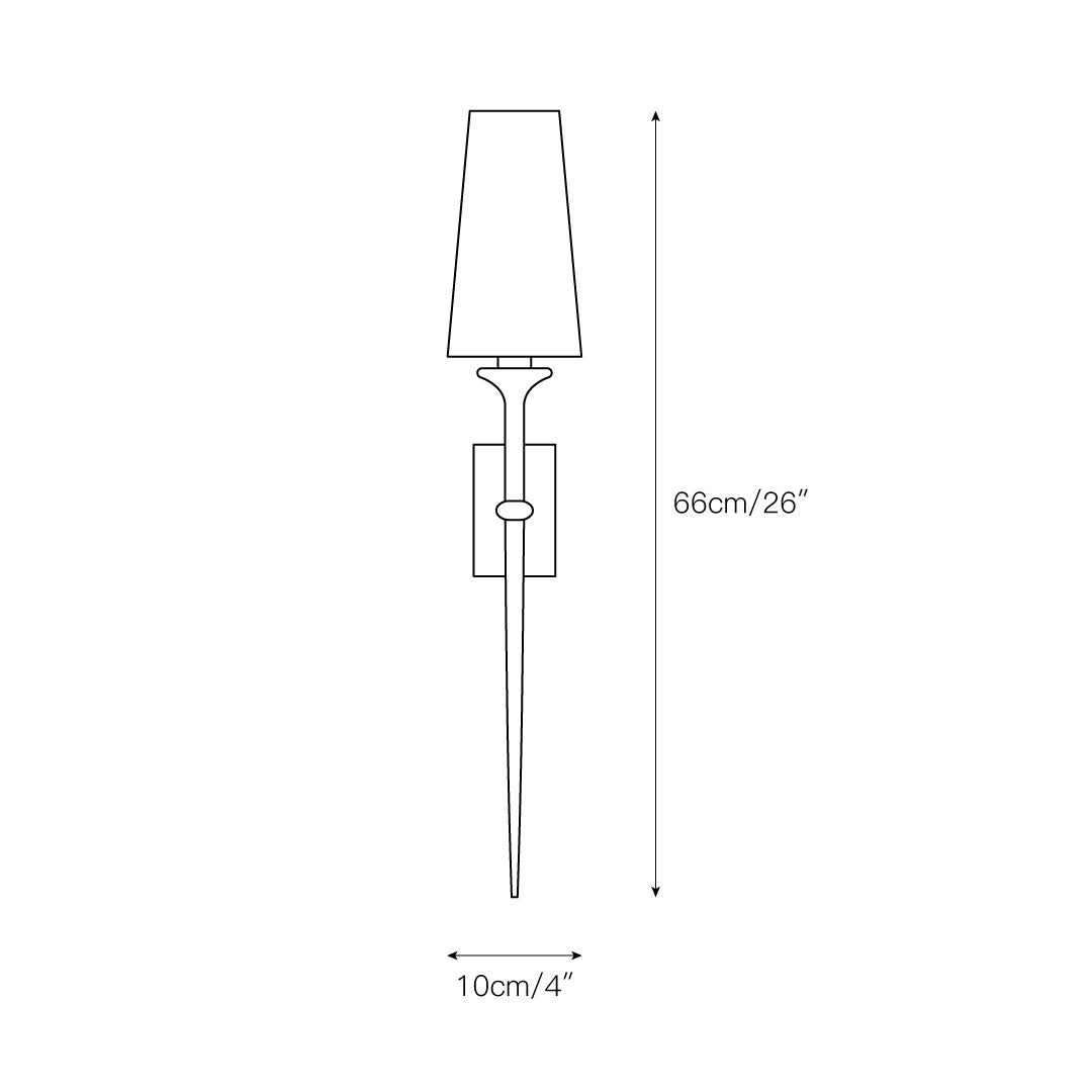 Zoraid aplique de pared