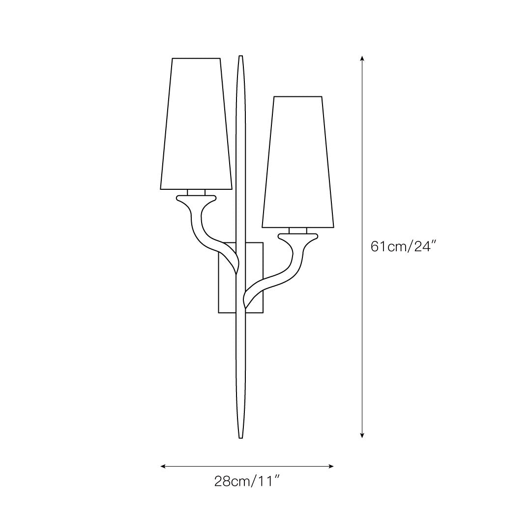 Zoraid aplique de pared