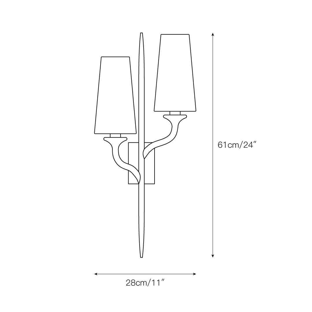 Zoraid aplique de pared