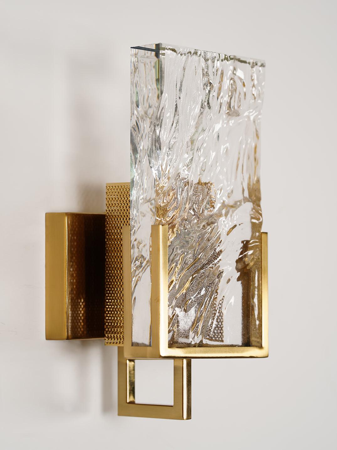 Ivenen aplique de pared Art elegancia cristal único de hielo