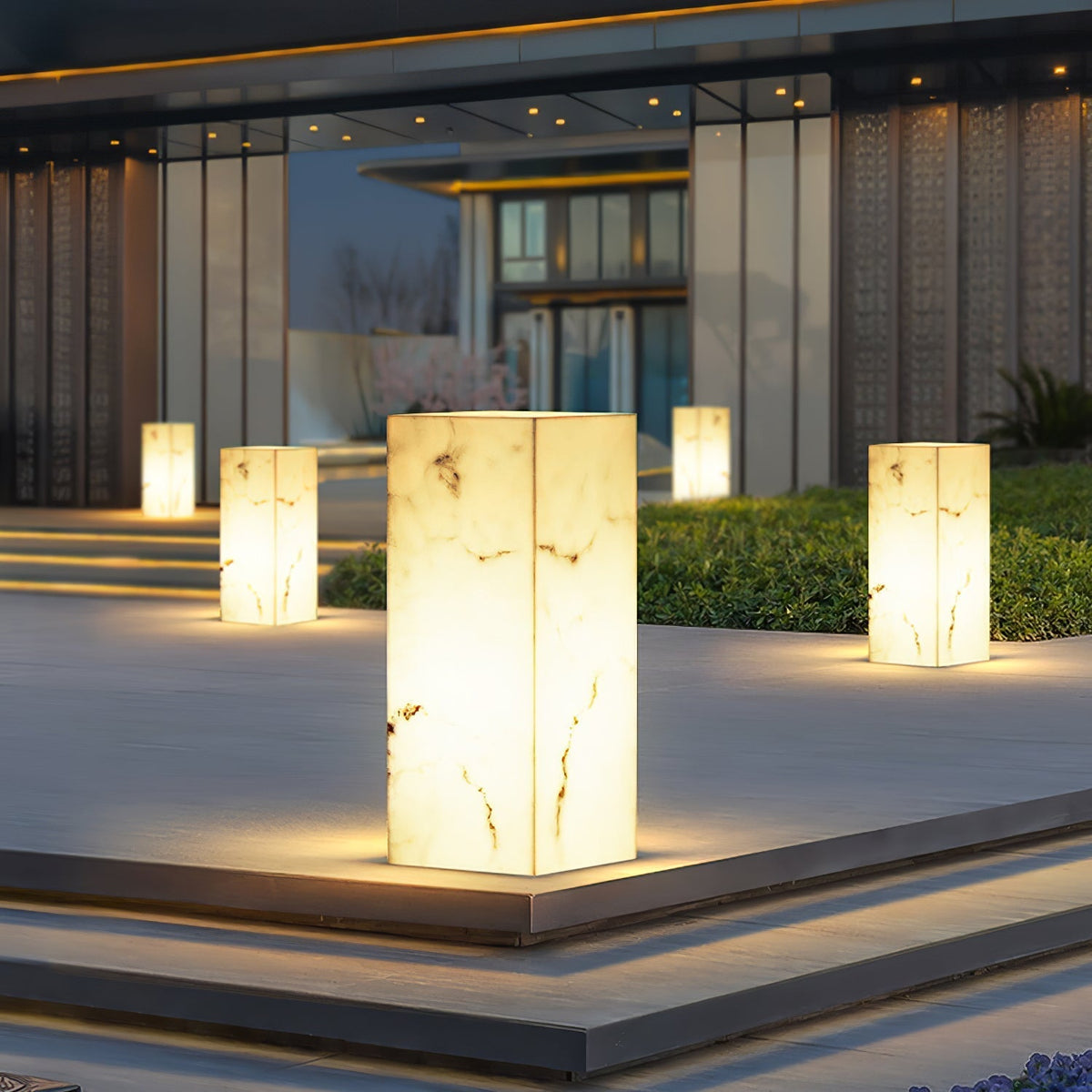 Ardorion luminaria exterior moderna minimalista de mármol