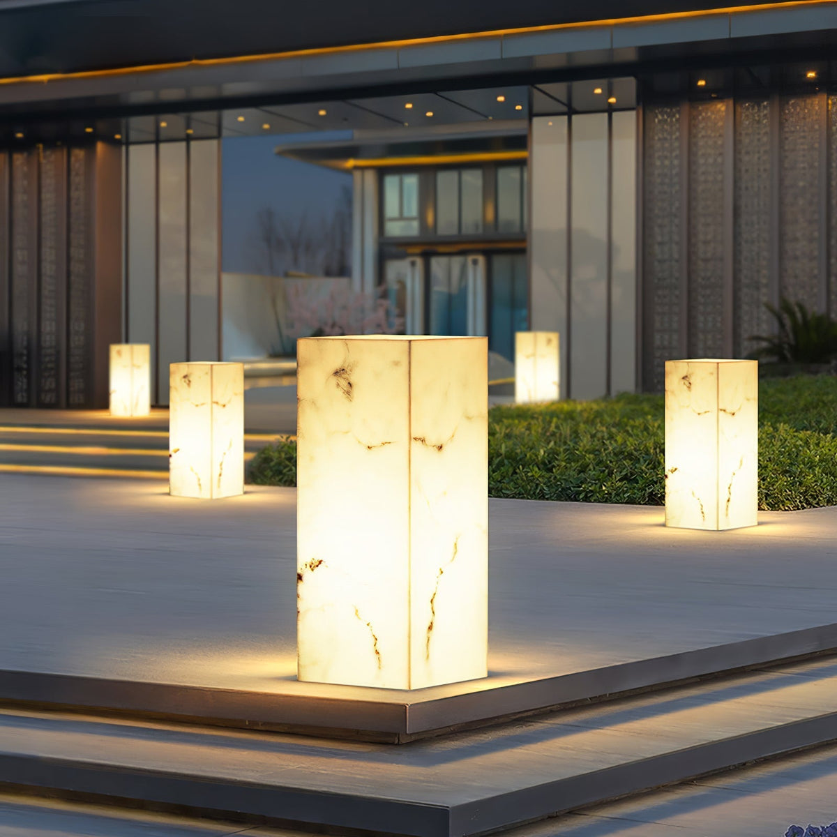Ardorion luminaria exterior moderna minimalista de mármol