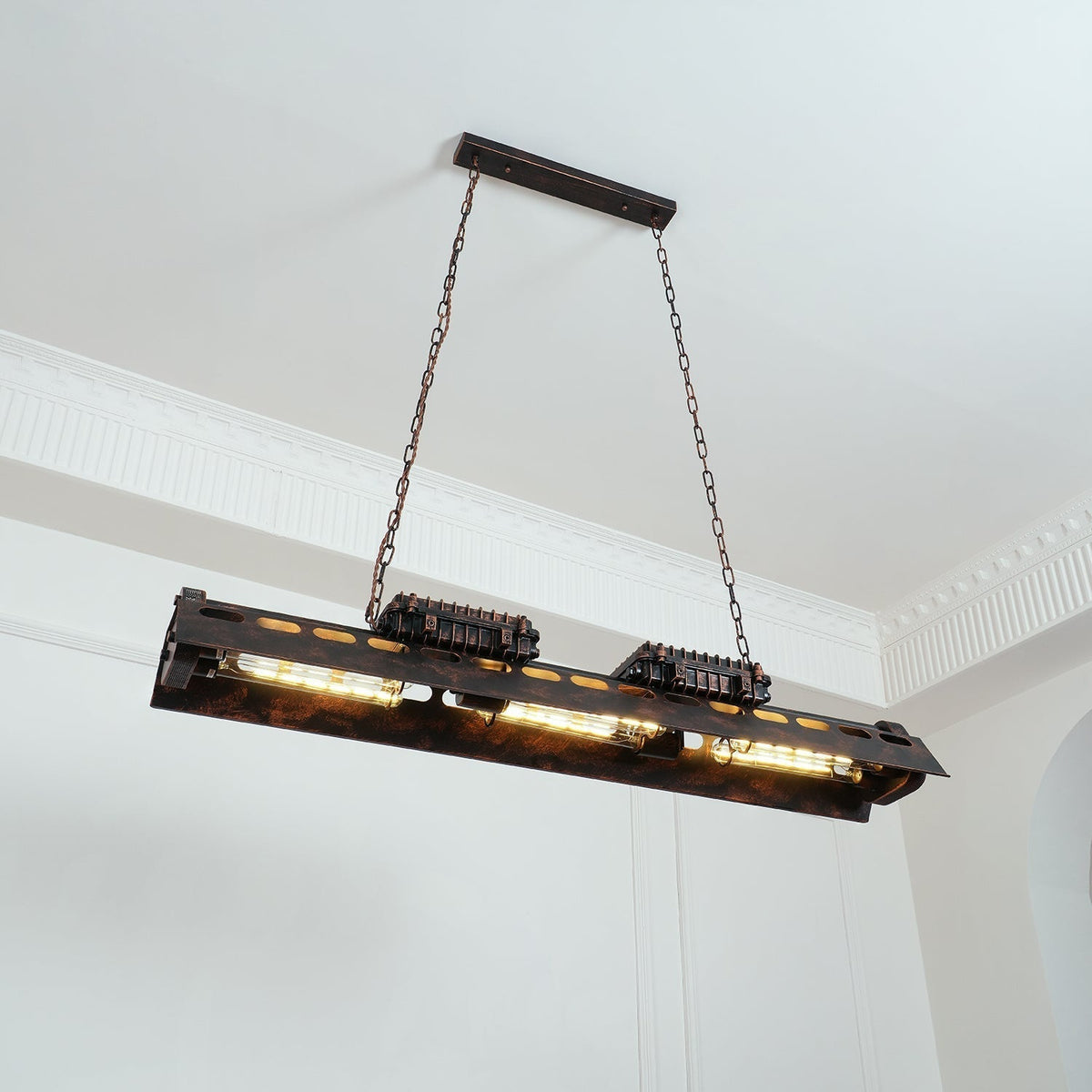 Epoch Lámpara de Araña Industrial Steampunk para Interior