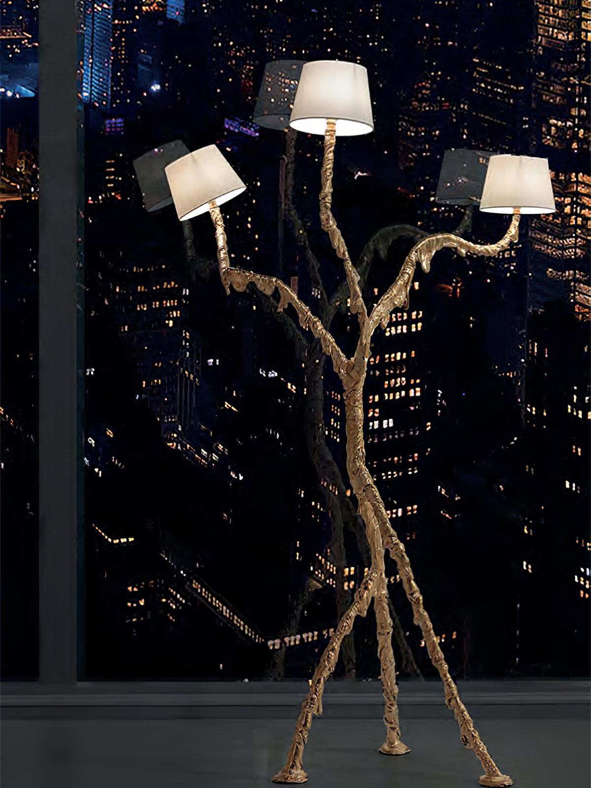 Dendria lámpara de pie Triple-Arm Branch Sculptural
