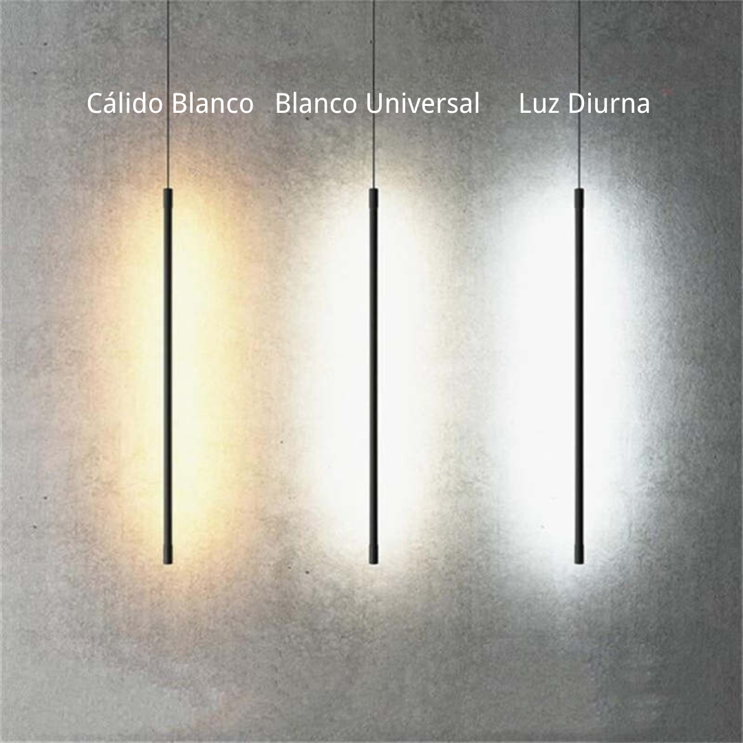 Arisha Minimalista Lineal Metal Lámpara Colgante Negra