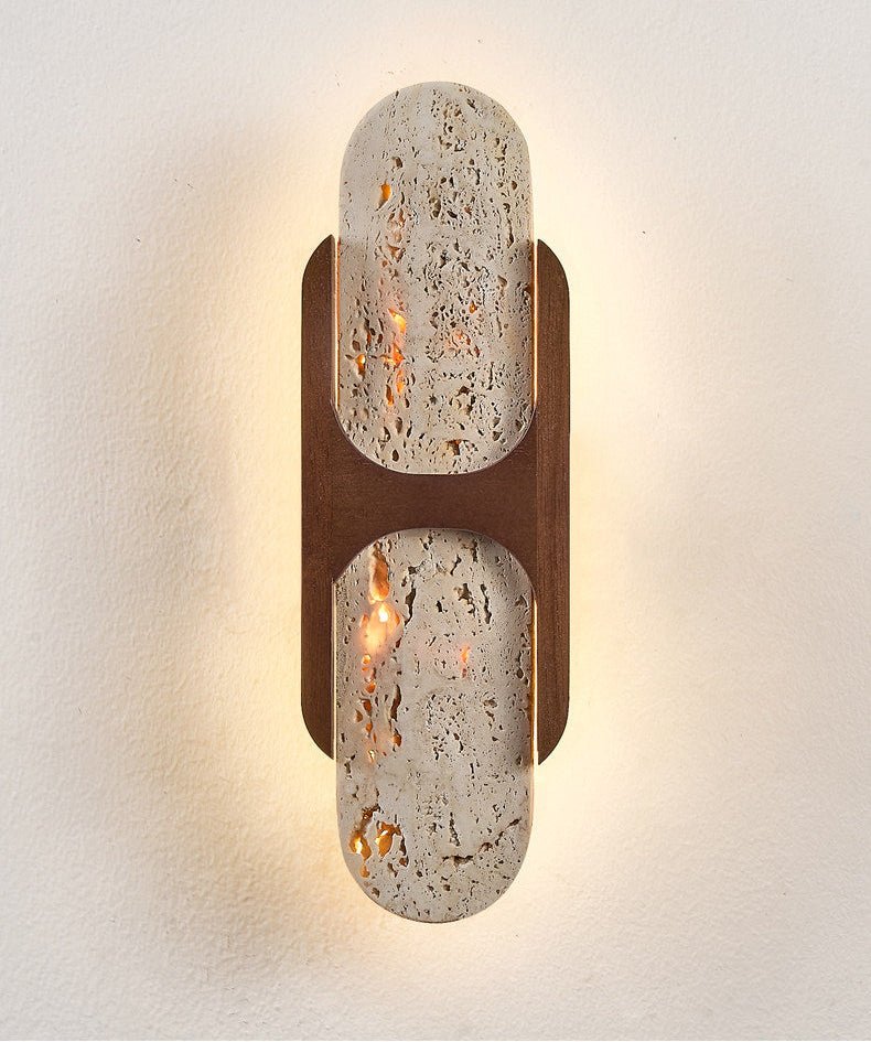Valarise aplique de pared travertino
