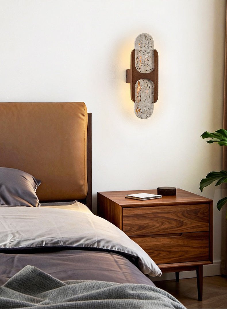 Valarise aplique de pared travertino