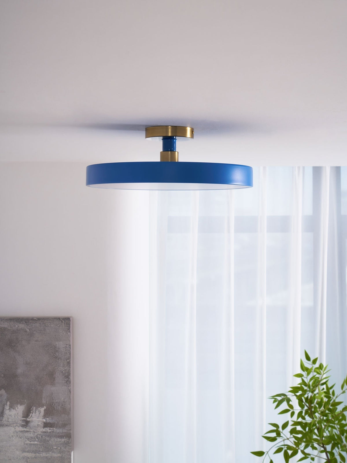 Aureiella lámpara de techo negra y dorado moderna