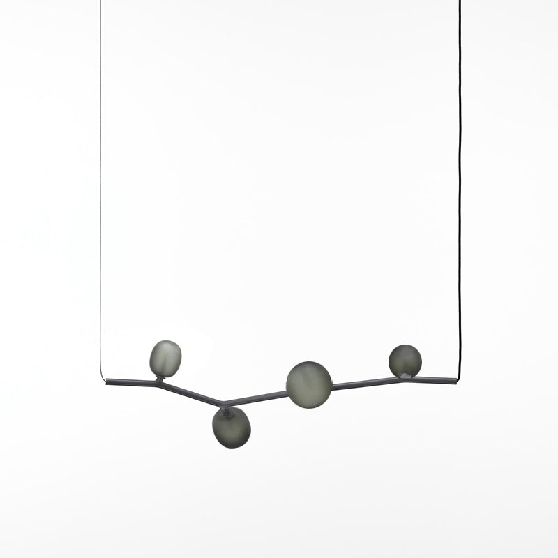 Evmirion Lámpara Colgante Vidrio Moderno Horizontal