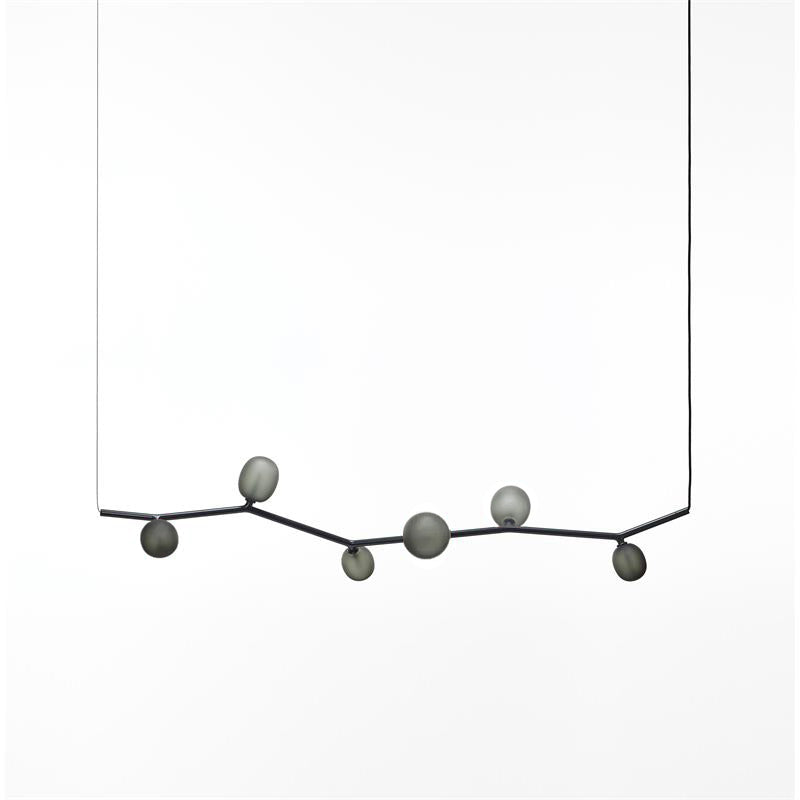 Evmirion Lámpara Colgante Vidrio Moderno Horizontal