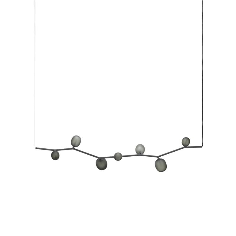 Evmirion Lámpara Colgante Vidrio Moderno Horizontal
