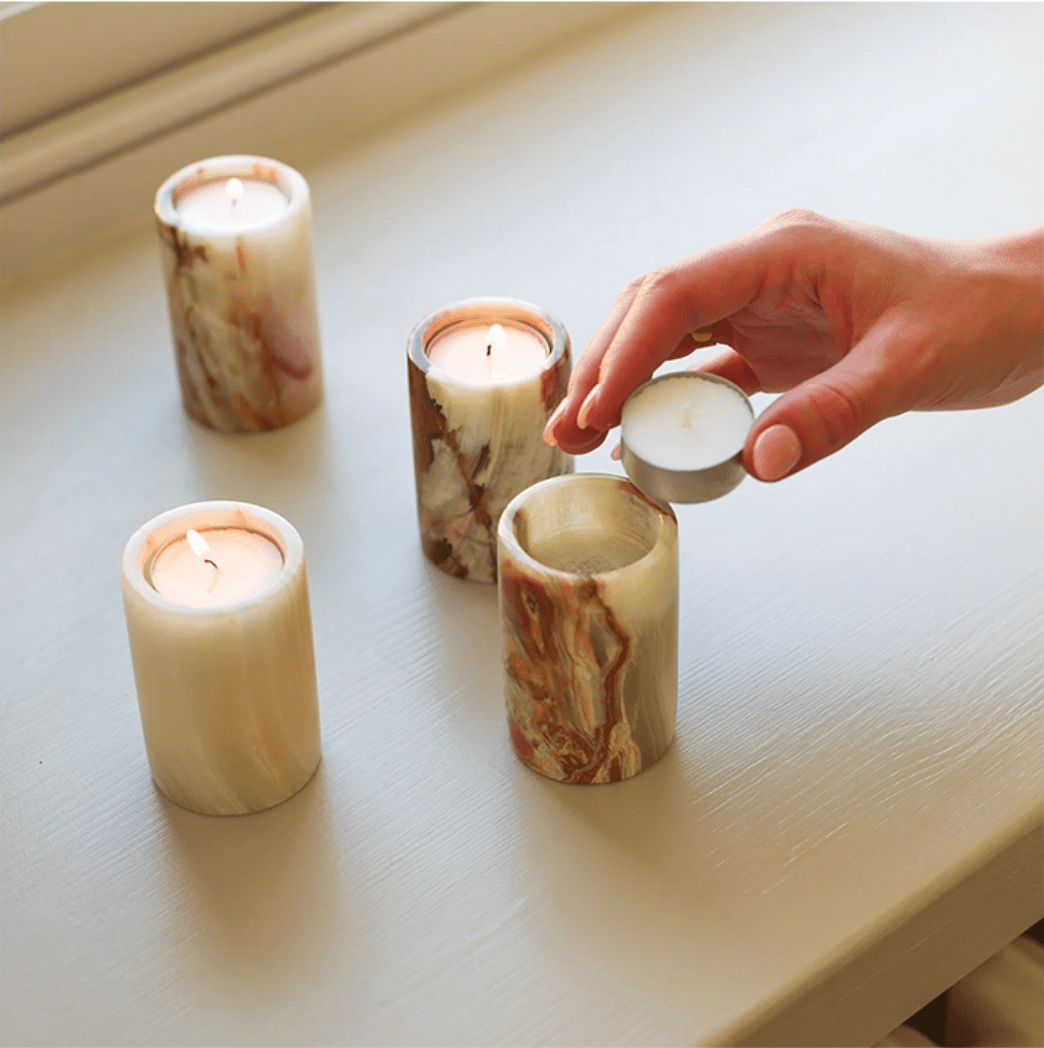 Cireian Jade Holder de Velas
