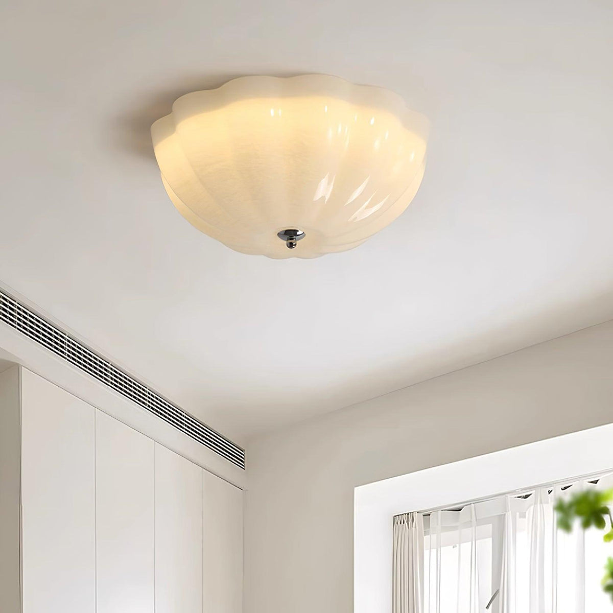 Etta lámpara de techo vidrio Jelly Opalescente para dormitorio