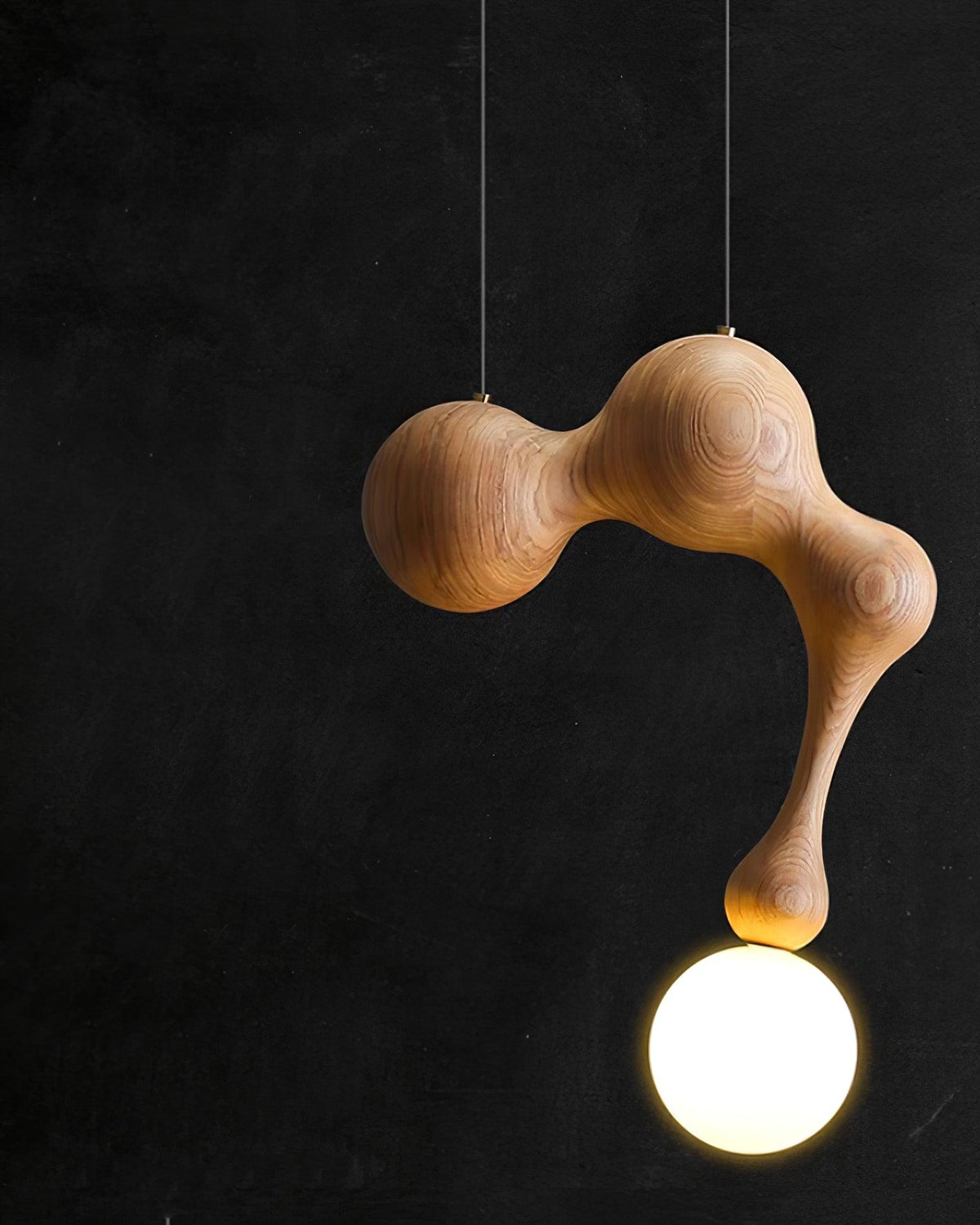 Hale lámpara colgante de lujo en madera