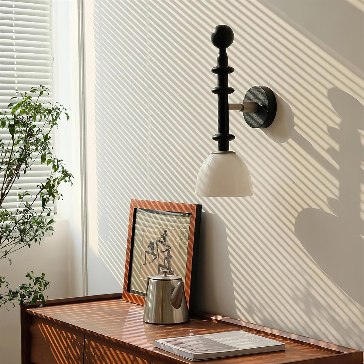 Aldorelia aplique de pared moderno de madera
