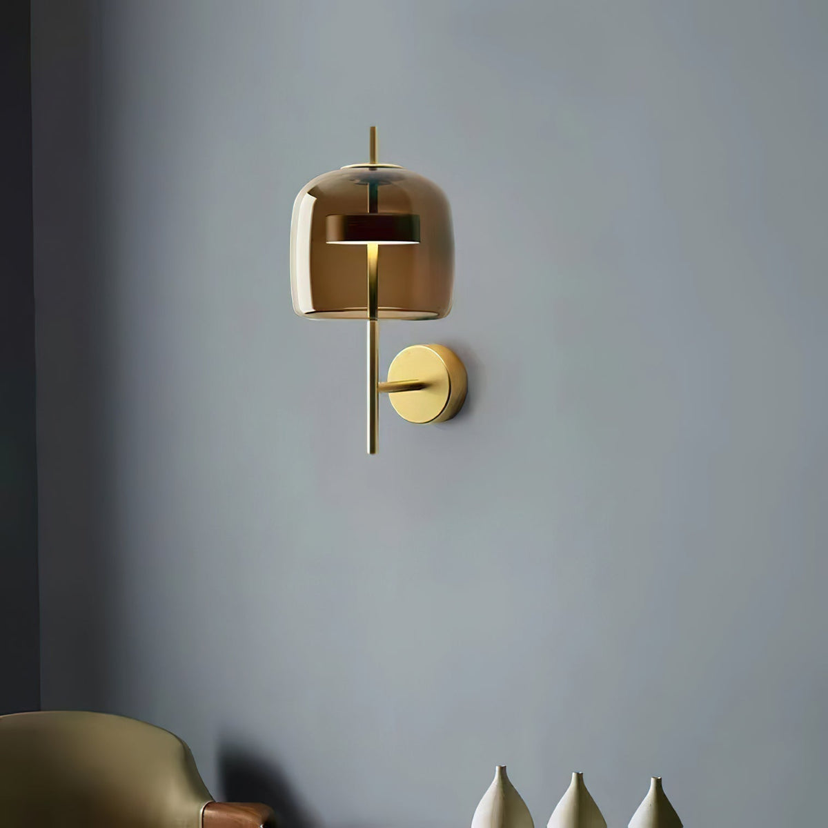 Caless aplique de pared de vidrio nórdico premium artístico
