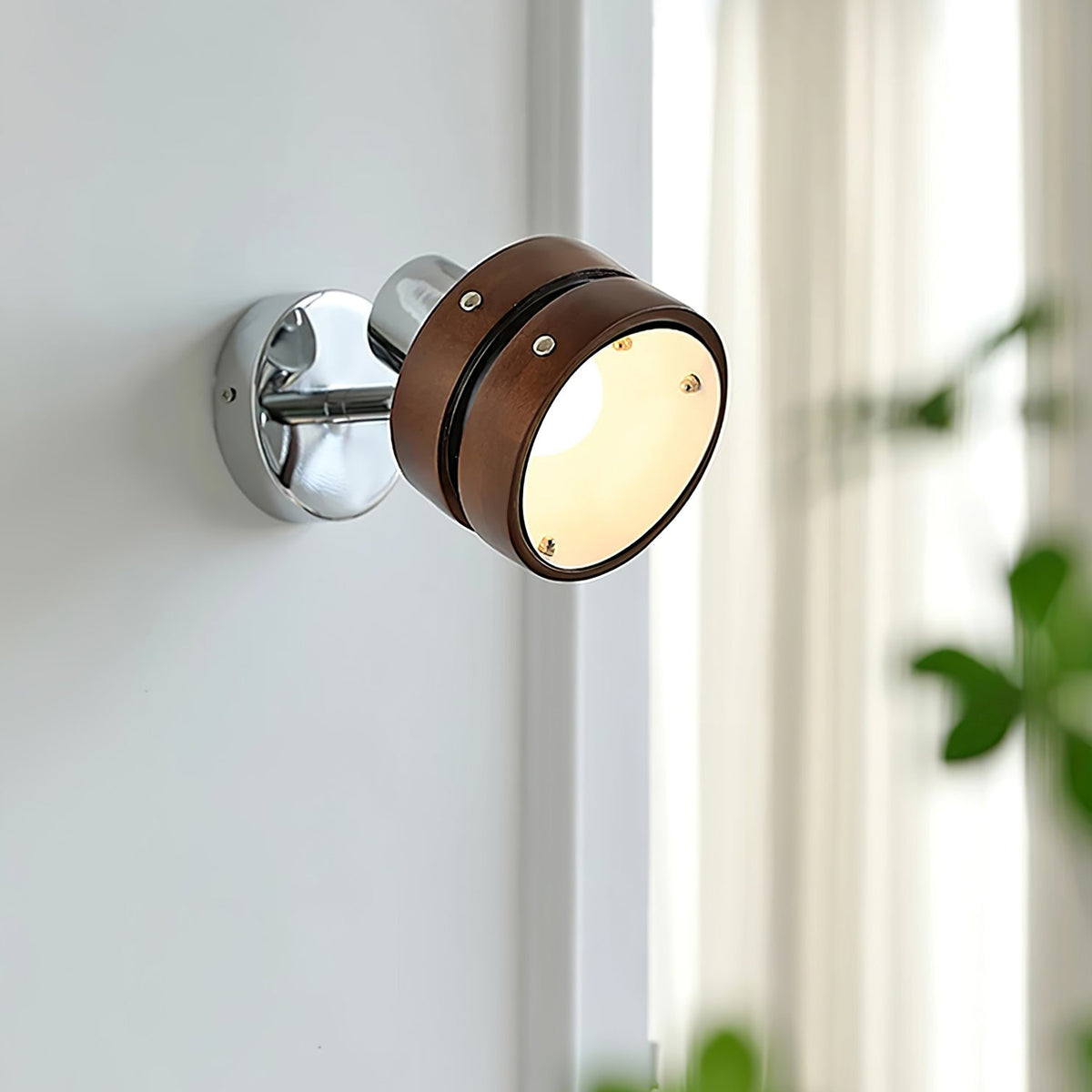 Zanorir Aplique de pared Nogal Premium Nórdico Arte