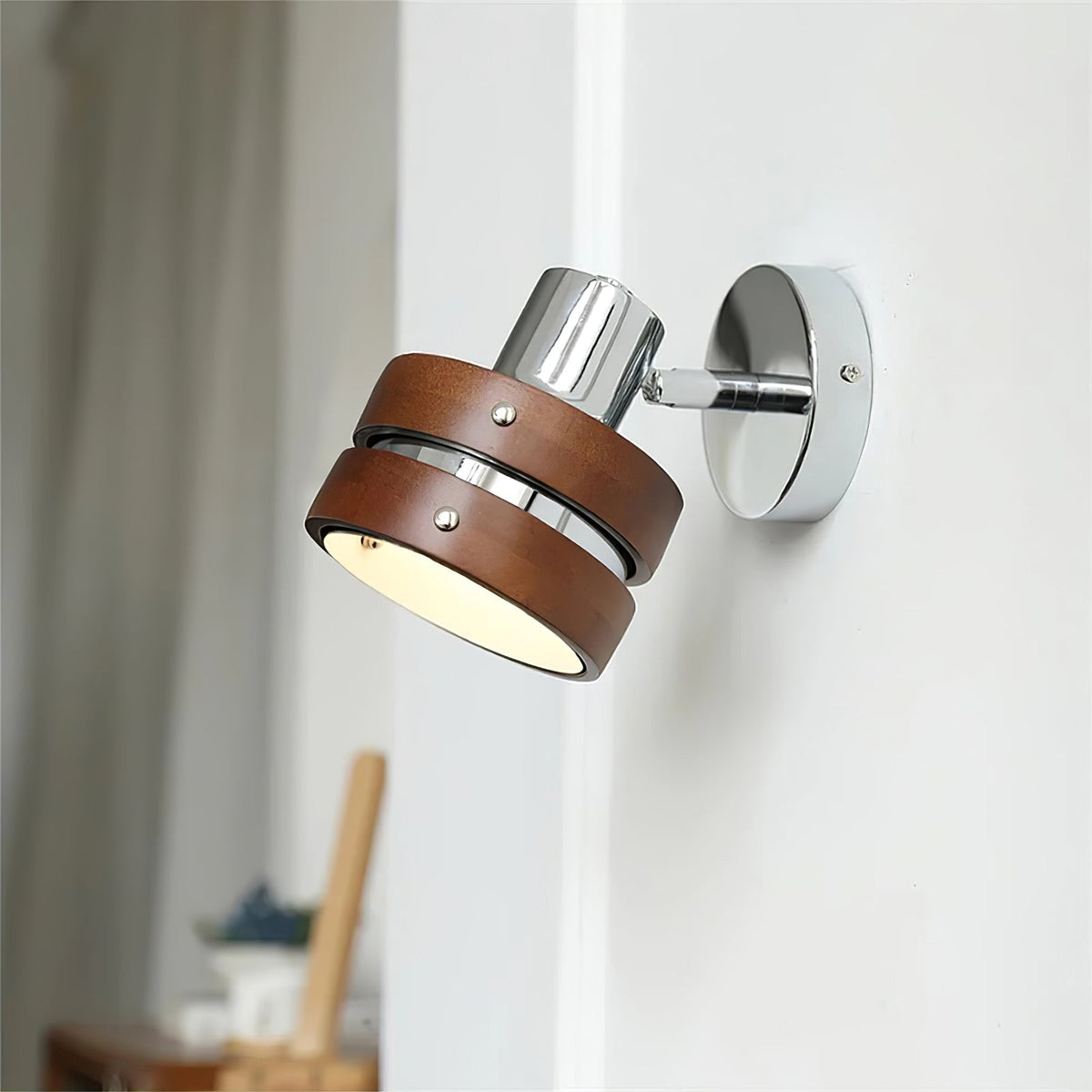Zanorir Aplique de pared Nogal Premium Nórdico Arte