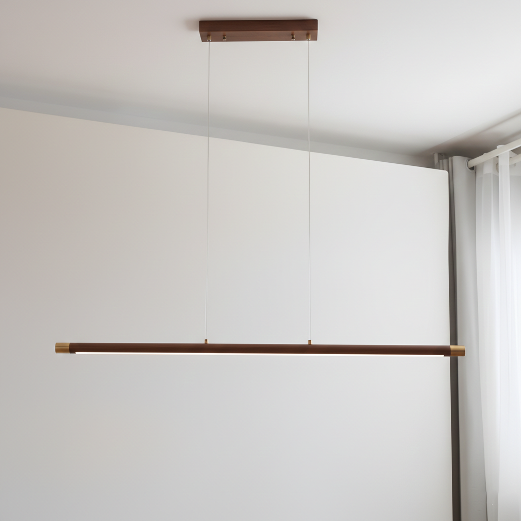 Dash lámpara colgante de madera lineal