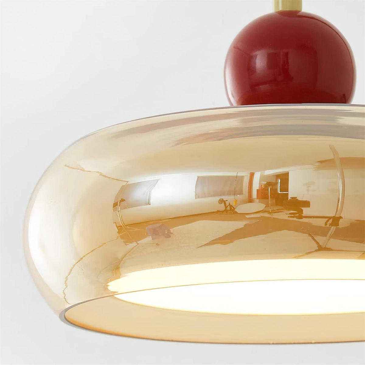 Lumiva aplique de pared con vidrio y madera