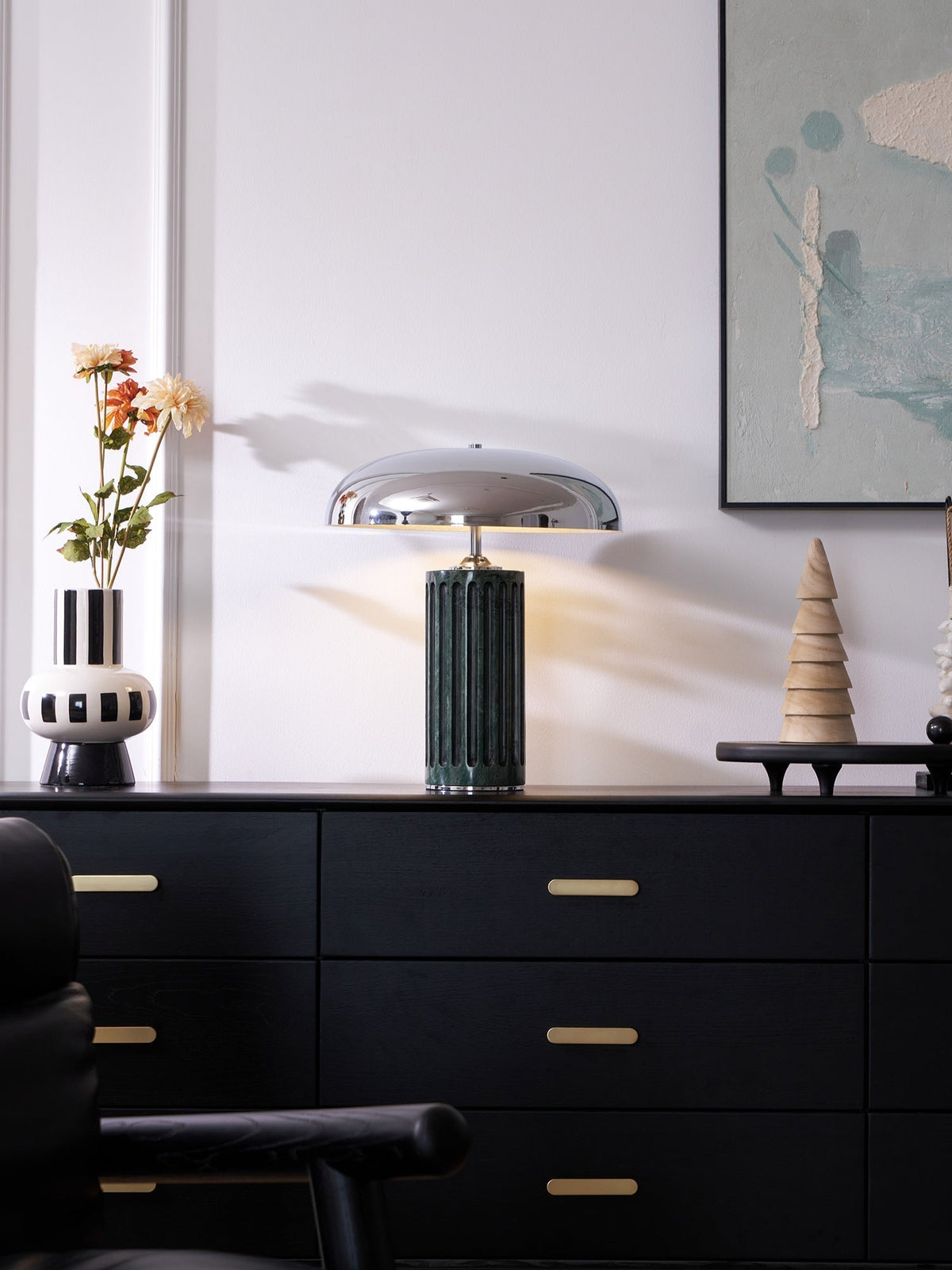 Zenith lámpara de mesa moderna de mármol