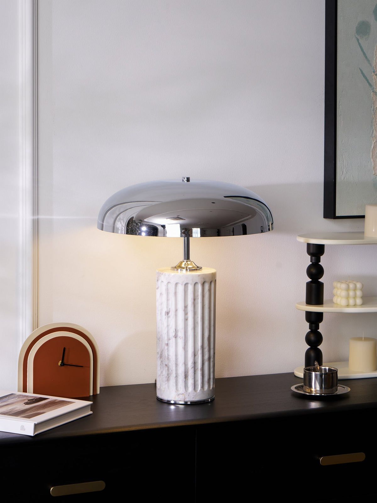 Zenith lámpara de mesa moderna de mármol