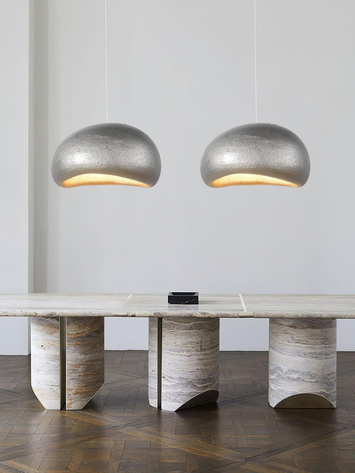 Lámpara colgante Pebble Inspired Organic Form Soft resplandor moderna artística
