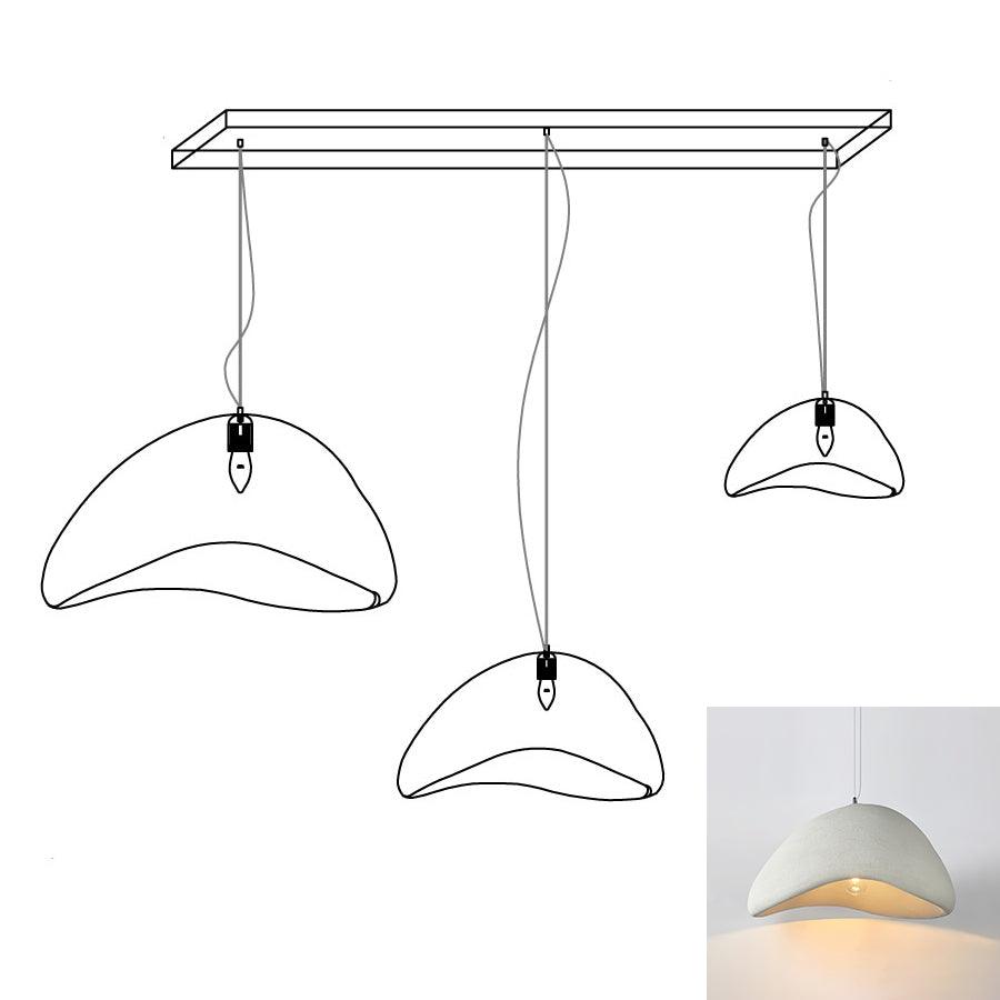 Fentor lámpara colgante blanca minimalista