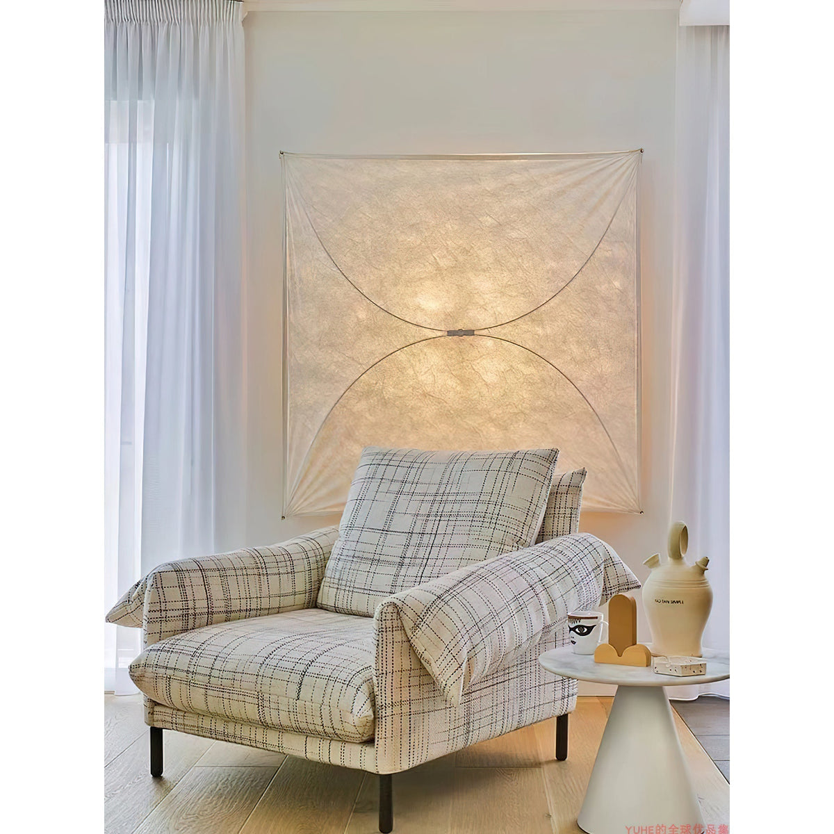 Evsoriel aplique de pared blanco
