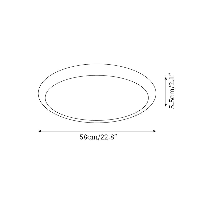 Lunaro Lámpara de Techo Minimalista de Travertino