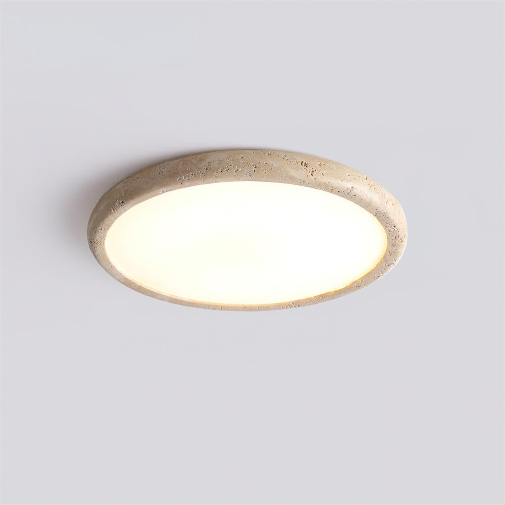 Lunaro Lámpara de Techo Minimalista de Travertino