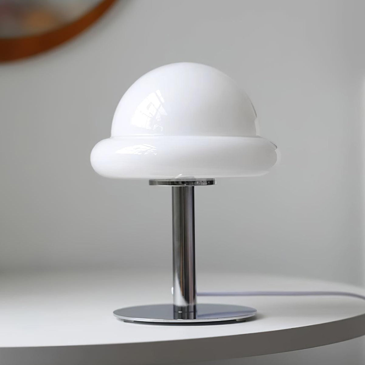 Eirisella lámpara de mesa de vidrio