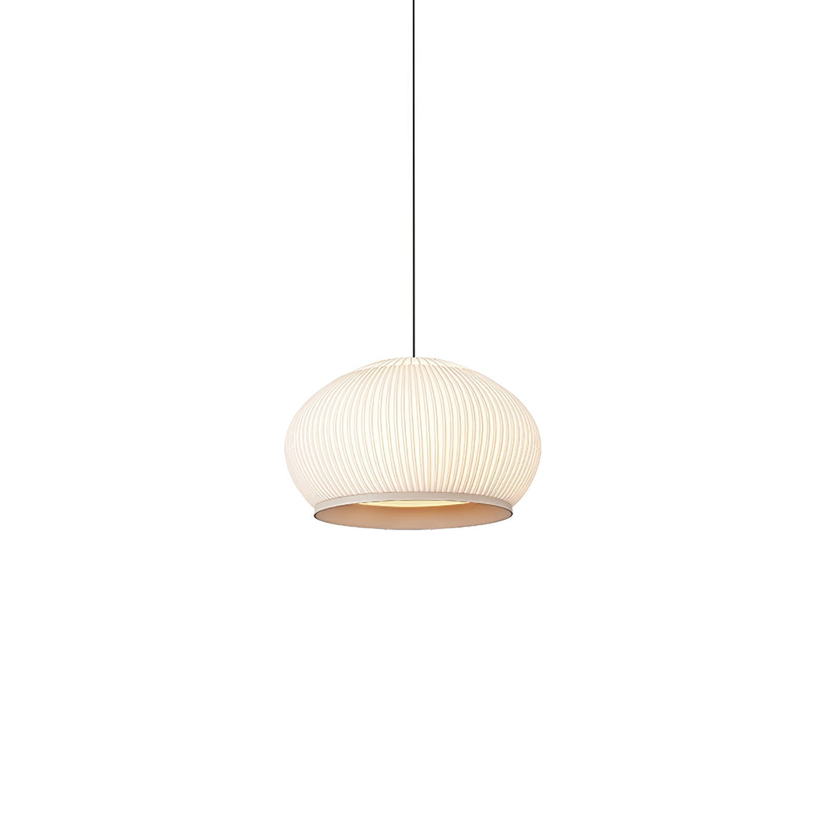 Lineiella lámpara colgante minimalista de tejido