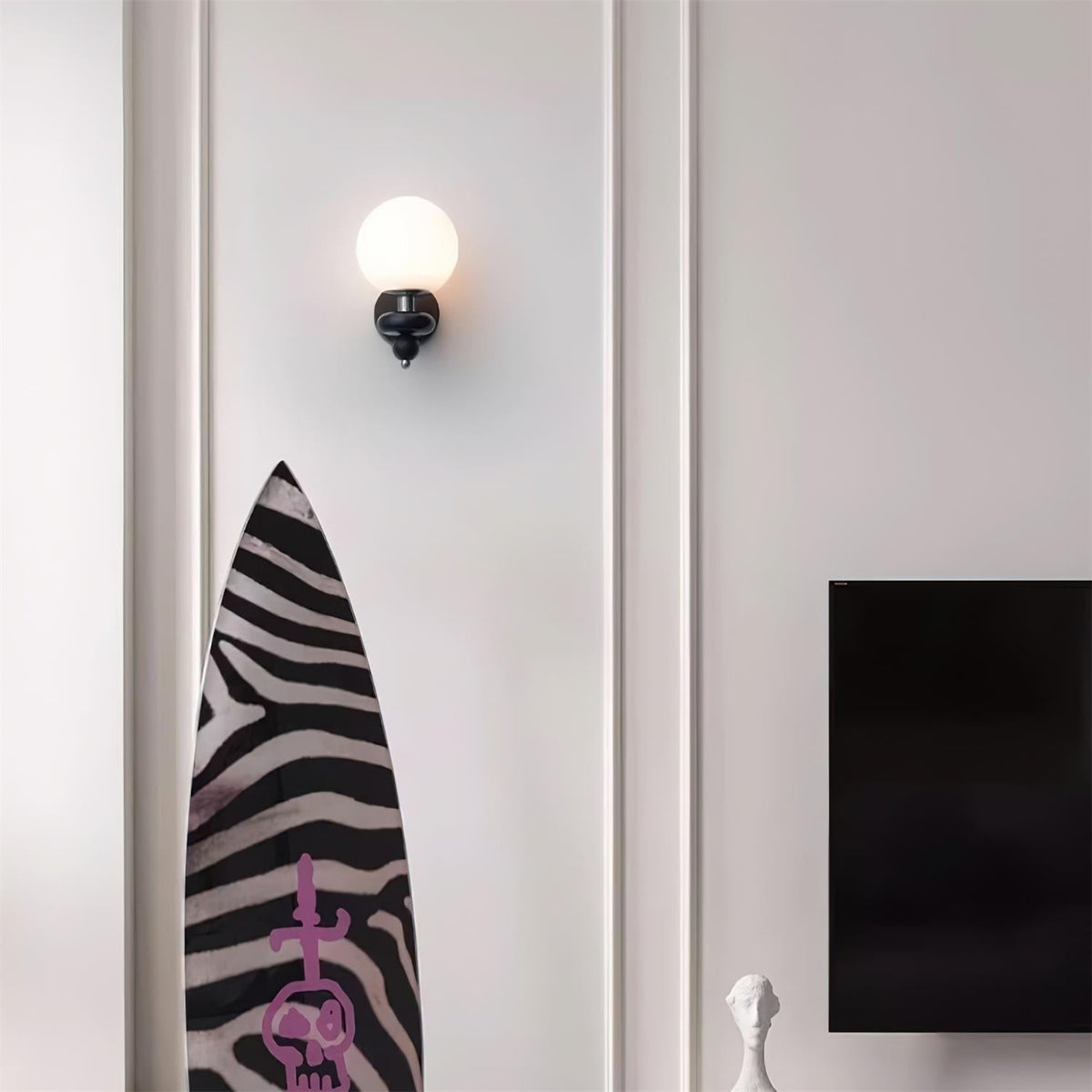 Lumueria aplique de pared moderno con globo