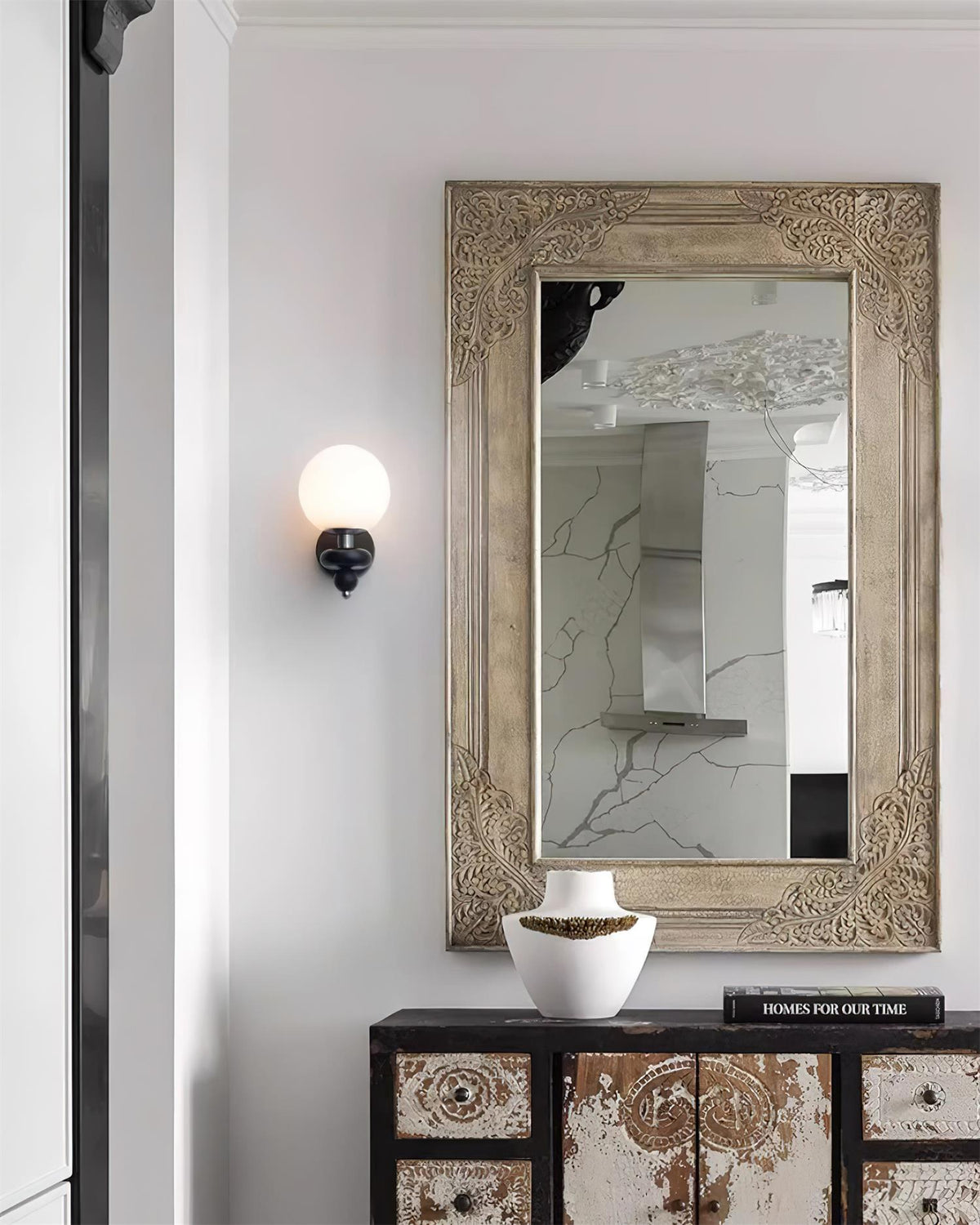 Lumueria aplique de pared moderno con globo