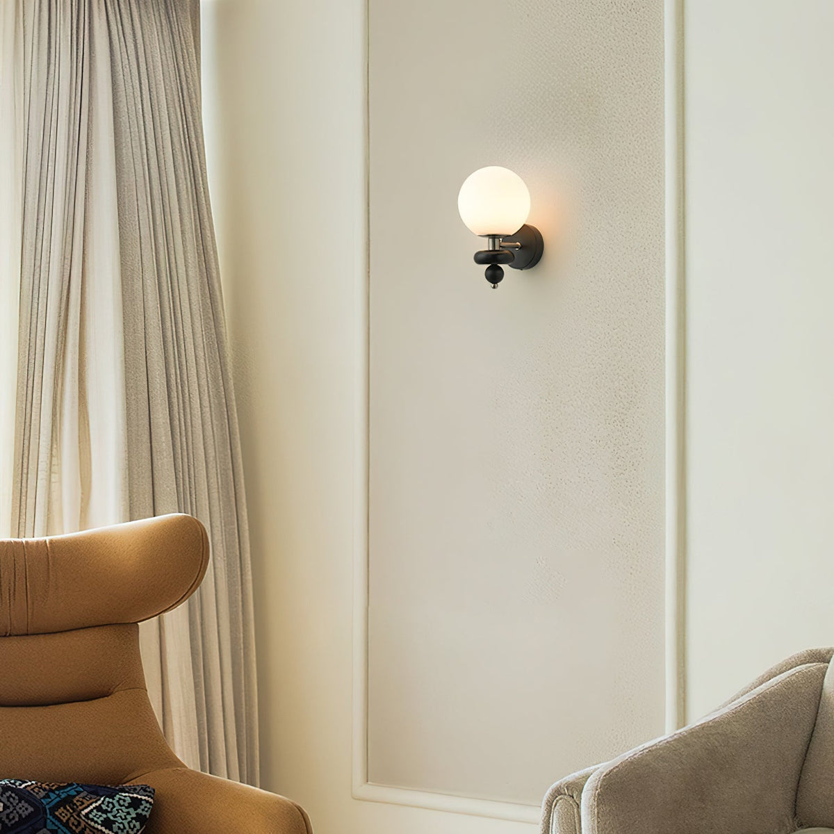 Lumueria aplique de pared moderno con globo