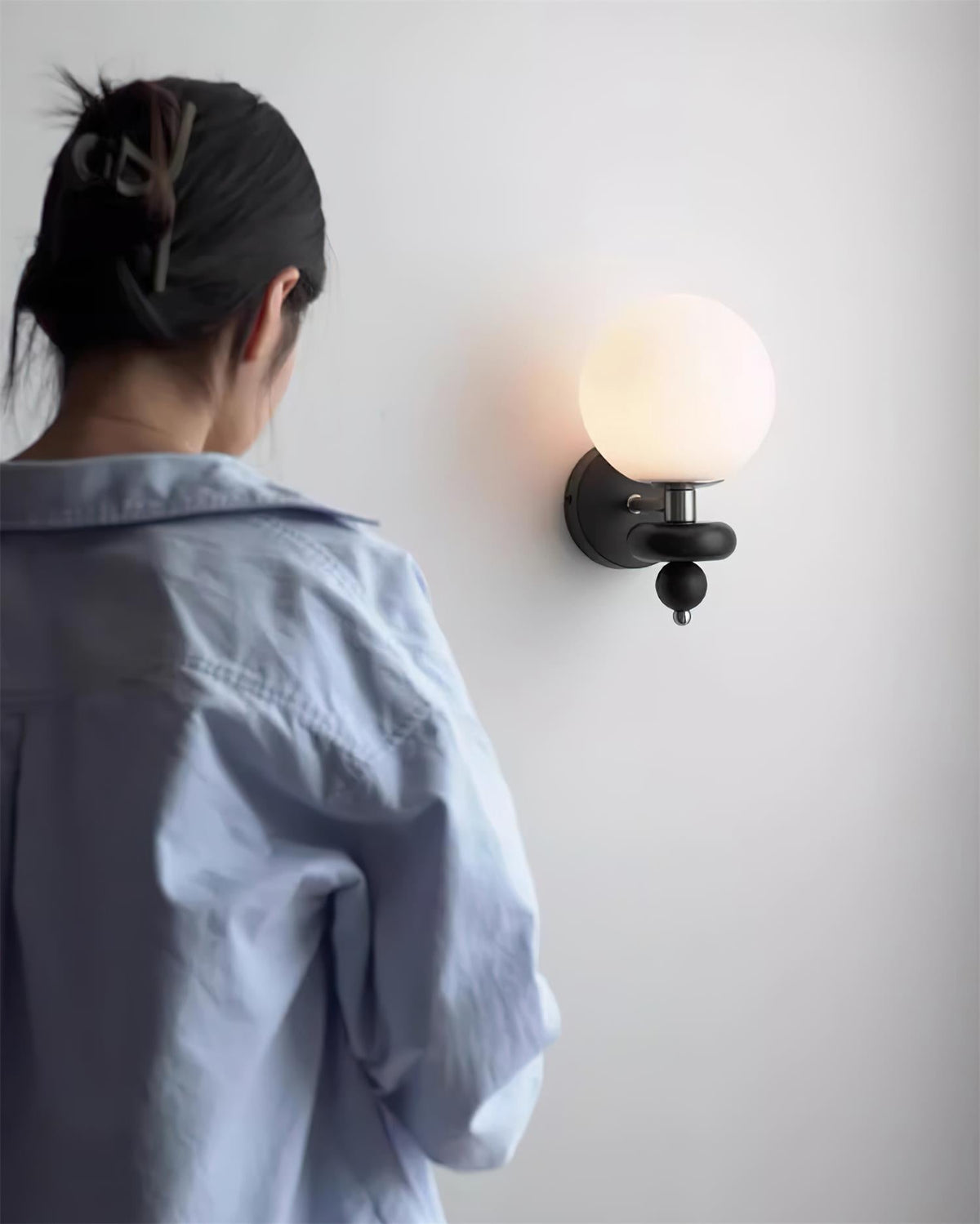 Lumueria aplique de pared moderno con globo