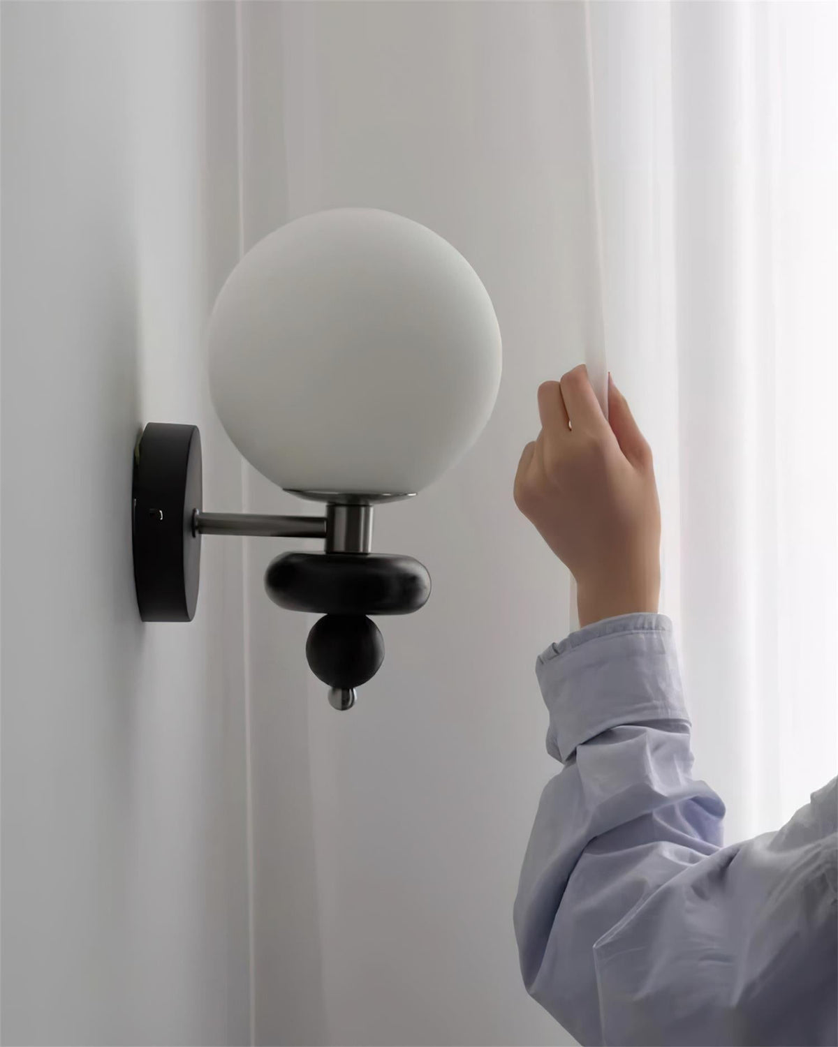 Lumueria aplique de pared moderno con globo