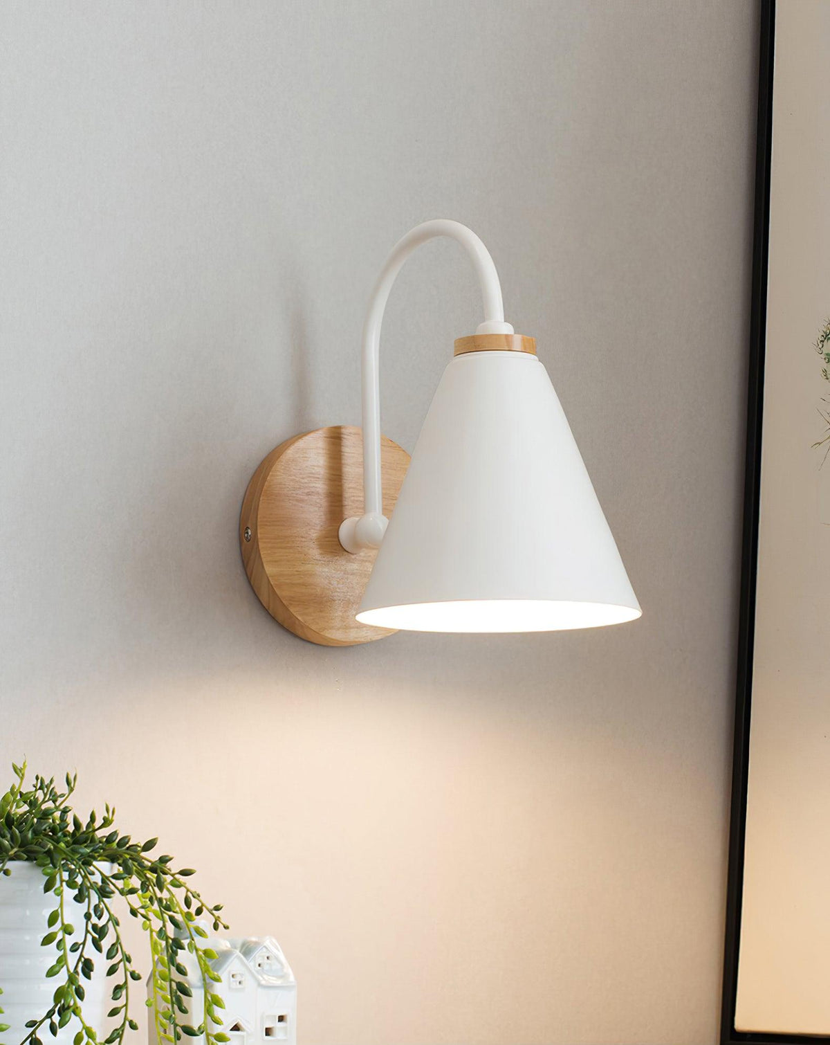 Rinorielle aplique de pared clásico único en madera