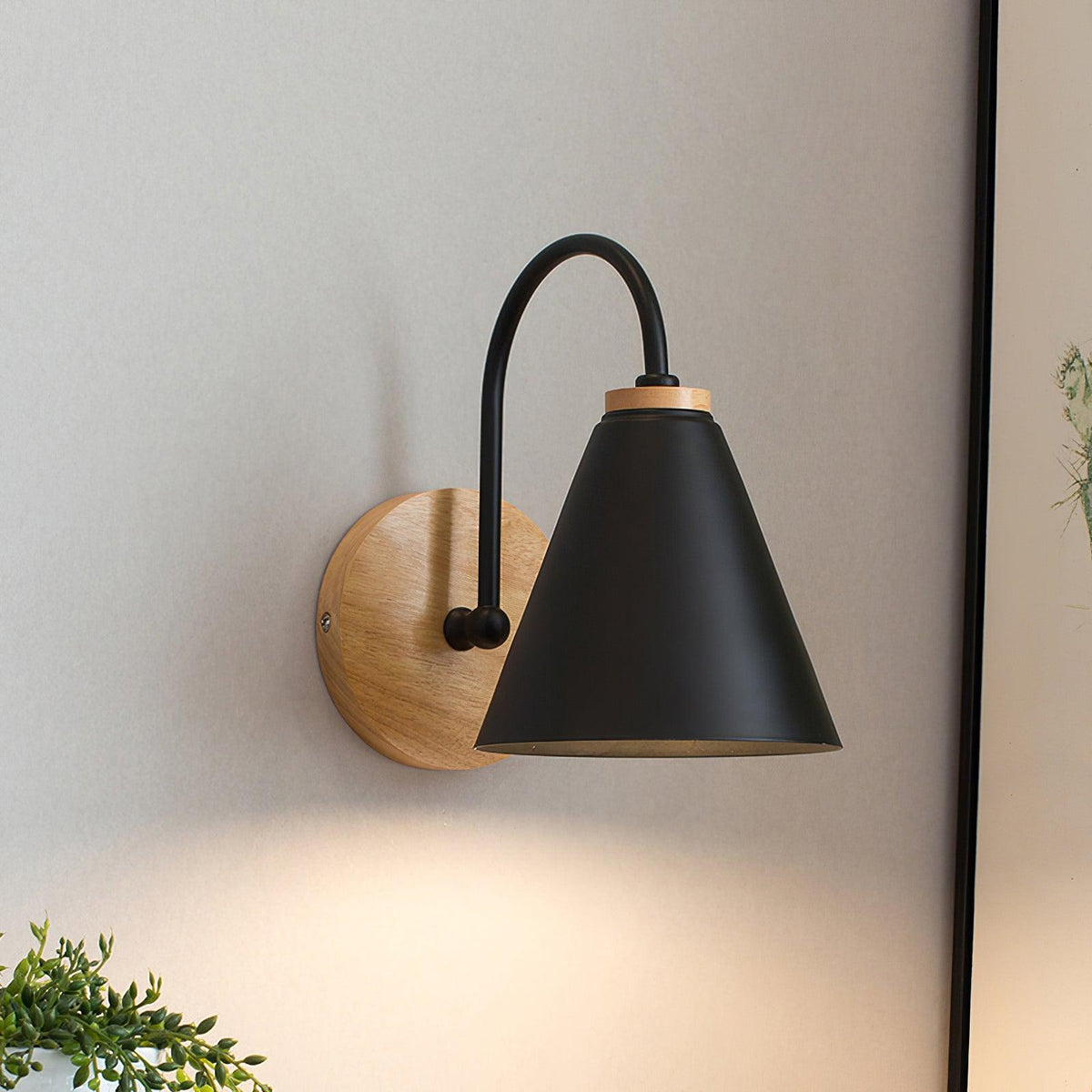 Rinorielle aplique de pared clásico único en madera