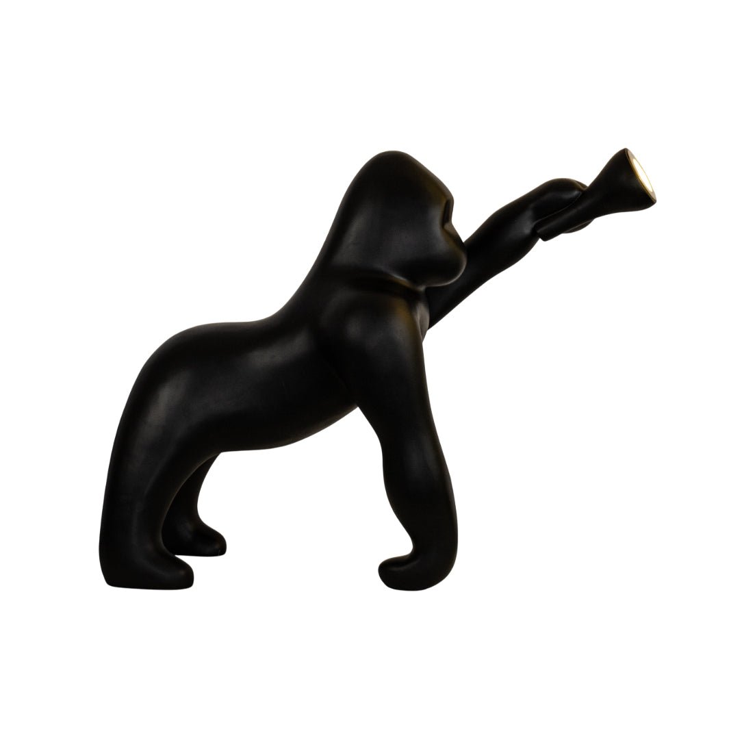 Zasolil lámpara de pie artística de resina Gorilla