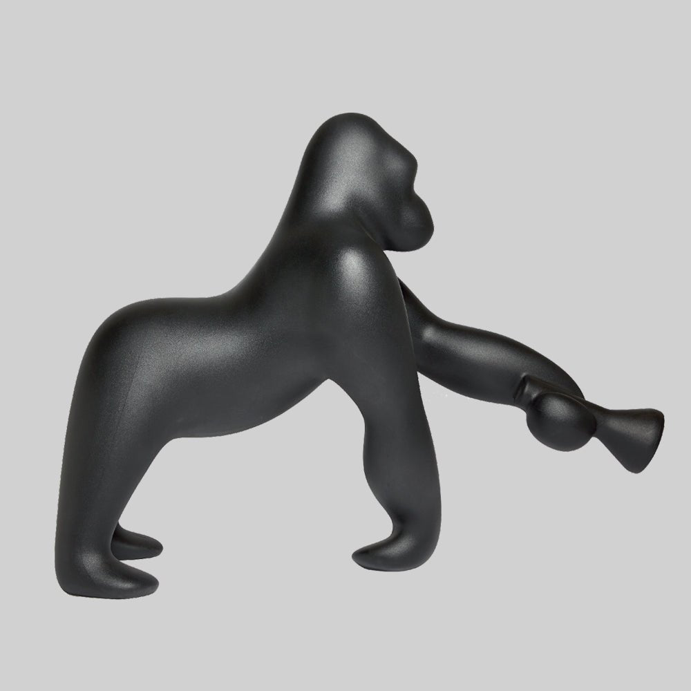 Zasolil lámpara de pie artística de resina Gorilla