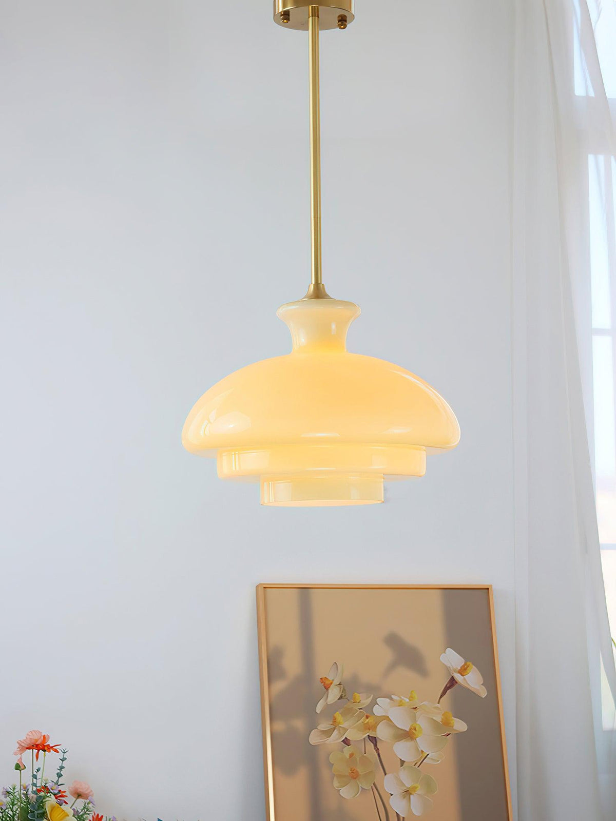 Sunbeam lámpara colgante moderna de vidrio