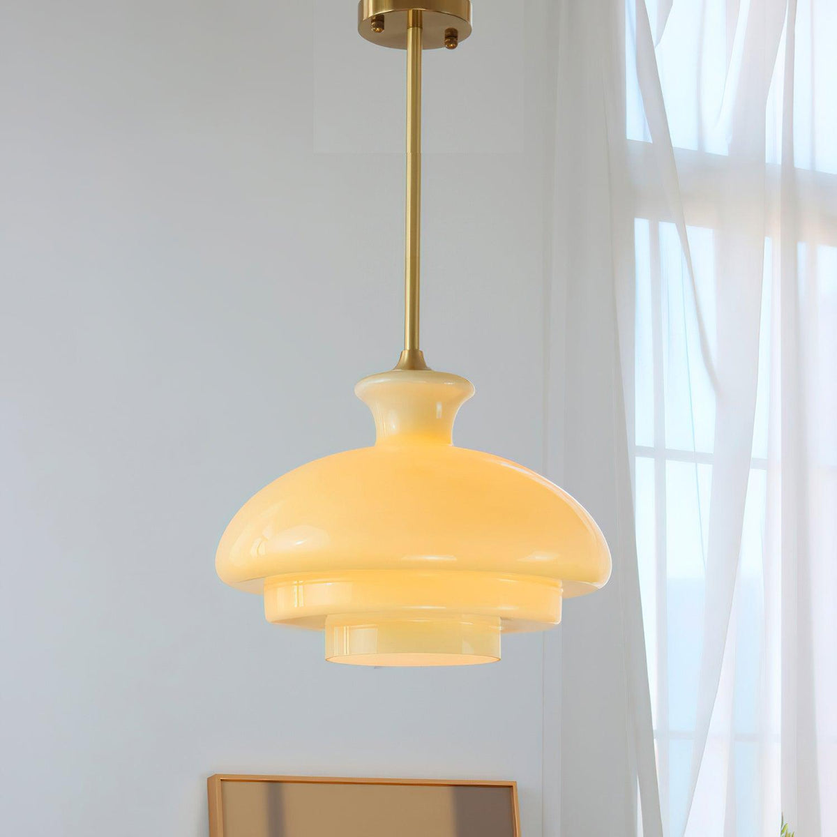 Sunbeam lámpara colgante moderna de vidrio
