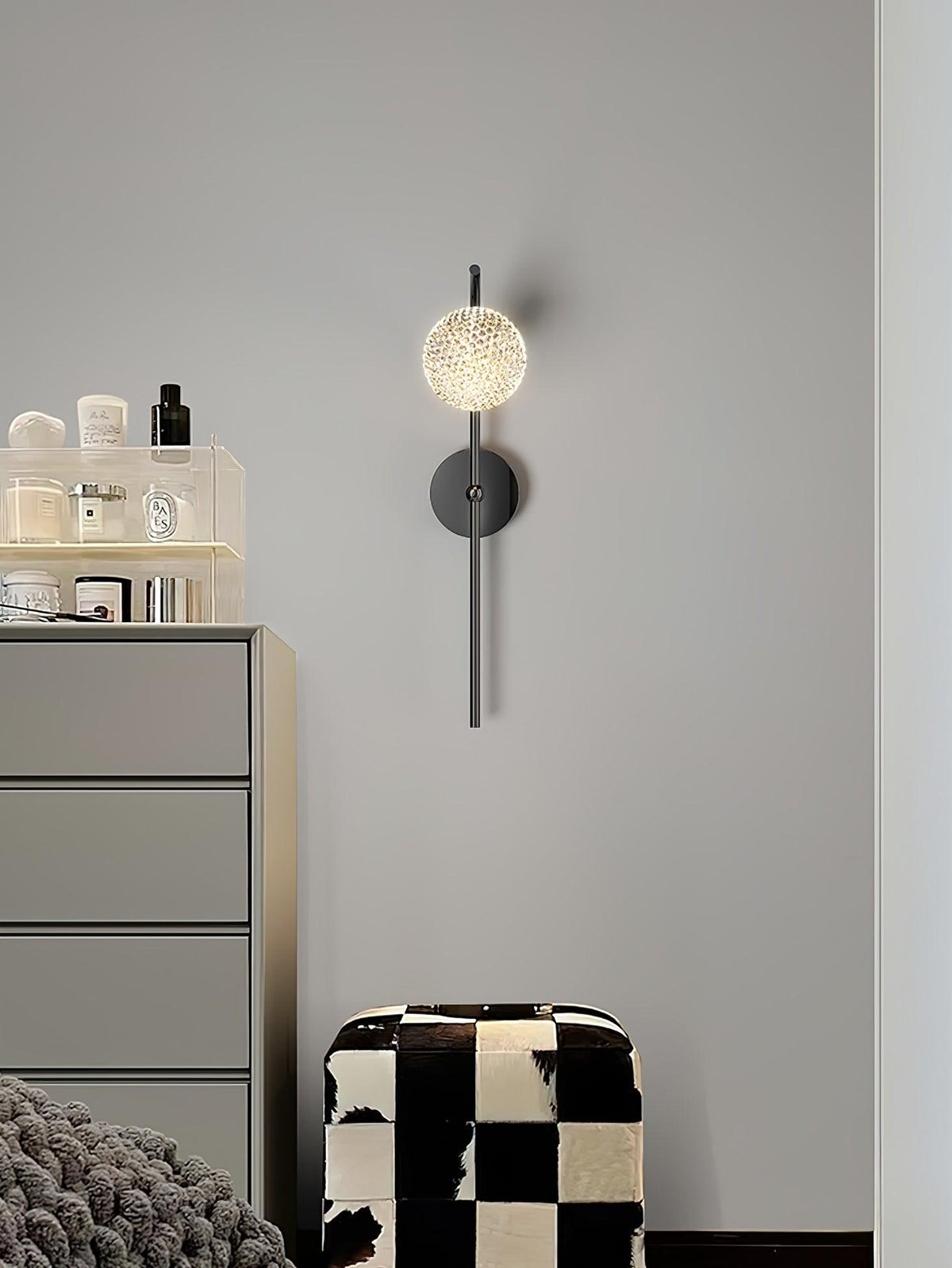 Urineth aplique de pared Premium nórdico de arte con cristal