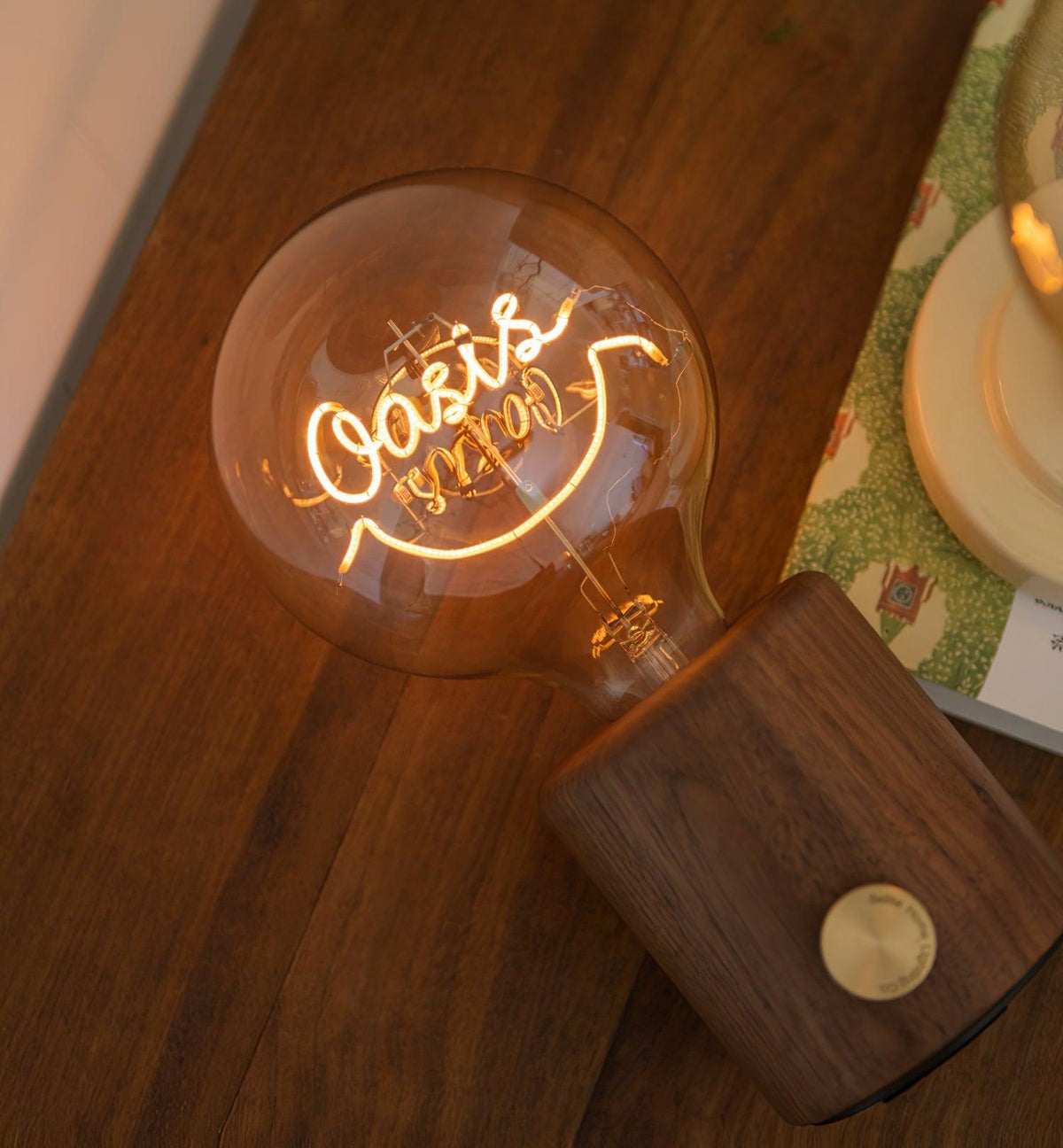 Altheil lámpara de mesa de madera